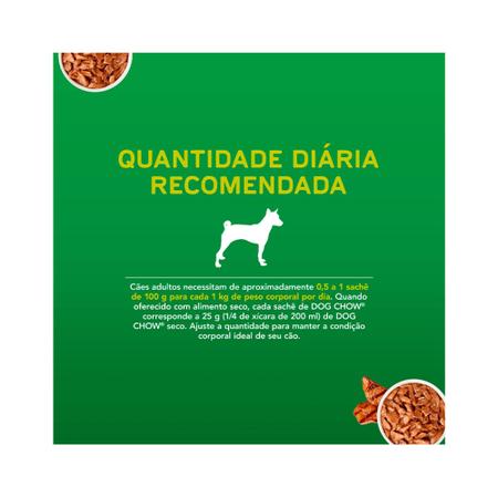 Imagem de Kit com 12un - purina dog chow sache ad raca peq carne arroz 100g (032687)