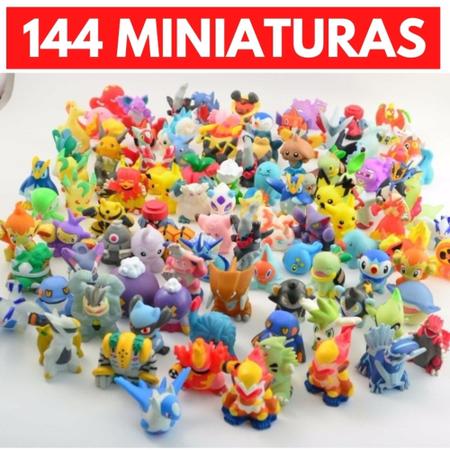 Kit 48 Pokemon Miniaturas Sortidas Brinquedo Pikachu
