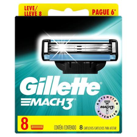 Imagem de Kit com 16 Cargas Gillette Mach3 Regular