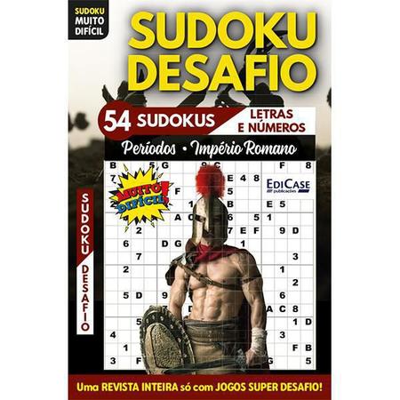 Livro Sudoku Ed. 18 - Muito Difícil - Só Super Desafio - Com Letras e  Números 85 Jogos