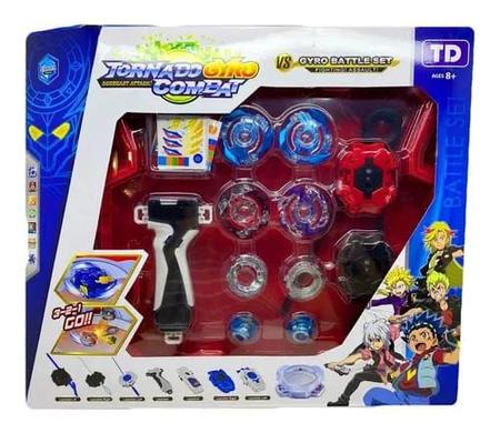 Kit 2 Pião Beyblade Metal Tornado Com Arena 2 Lançador