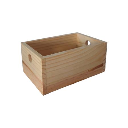 Imagem de Kit com 2 caixa caixote pequeno madeira