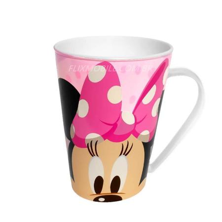 Imagem de Kit com 2 Caneca Infantil do Minnie Mouse Disney Copo de 360ML
