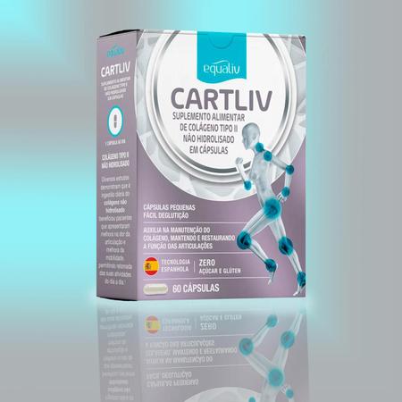Kit 2 Cartiliv Colágeno Tipo 2 Equaliv - 60 Cápsulas em Promoção