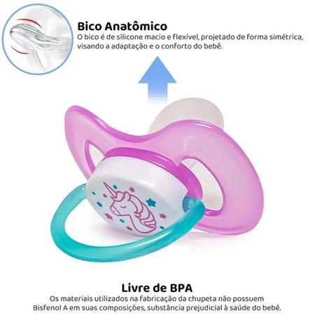 Chupeta Bico Silicone Ultra Soft Comfort 0 A 6 Meses Buba - Chupeta -  Magazine Luiza