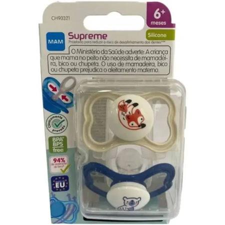 MAM Supreme 2 Chupetes Silicona a Partir de 18 Meses