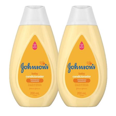 Imagem de Kit com 2 Condicionadores Johnsons Baby Regular 200ml