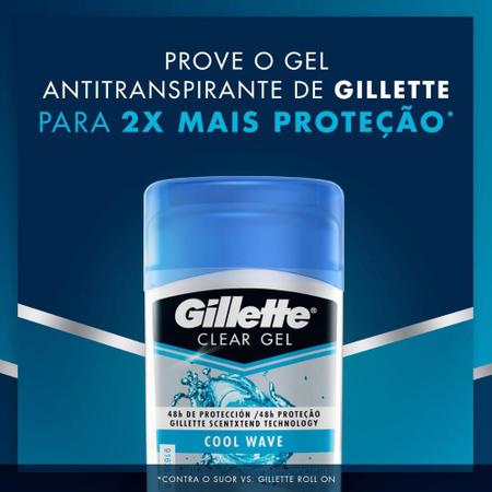 Imagem de Kit com 2 Desodorantes Gillette Antitranspirante Clear Gel Cool Wave 45g