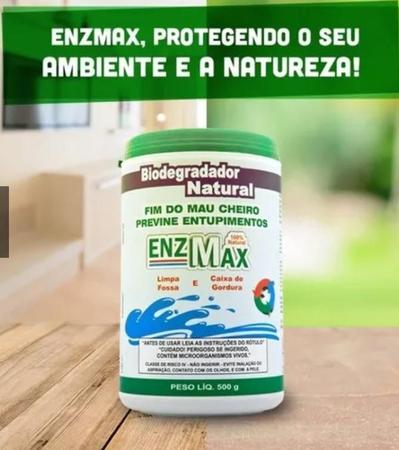 Imagem de Kit Com 2 Enzmax Limpa Fossa Séptica E Caixa De Gordura Enzimas 500g