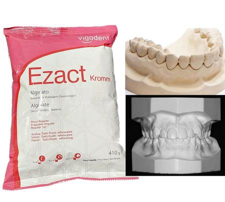 Imagem de Kit com 2 Ezact - Material de Moldagem Odontológico Alginato Coltene Artesanato Tipo 2 Presa Regular - VIGODENT