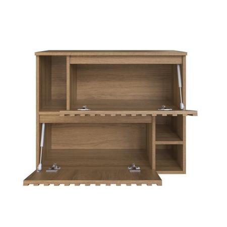 Kit com 2 Gabinetes de Banheiro Suspenso 75cm Luiza com 2 Portas Basculante sem Cuba Mel - FAEMA Imagem de Kit com 2 Gabinetes de Banheiro Suspenso 75cm Luiza com 2 Portas Basculante sem Cuba Mel