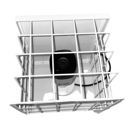 Imagem de Kit Com 2 Grades De Proteção Para Câmera De Segurança