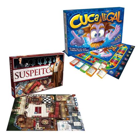 JOGO CUCA LEGAL ESCOLAR TABULEIRO ROLETA E CARTAS - REF. 2166 - 1 UNIDADE