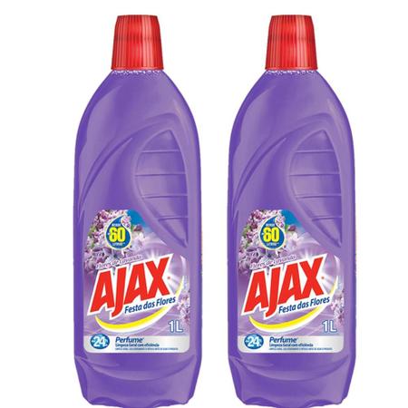 Imagem de Kit com 2 Limpador Diluível Ajax Festa das Flores Lavanda 1L Cada