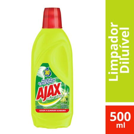 Imagem de Kit com 2 Limpador Diluível Ajax Fresh Lemon 500ml Cada