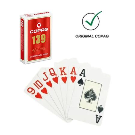 Jogo de Cartas - Baralho para Jogar 139 - Tradicional - Vermelho - Copag -  Baralho - Magazine Luiza