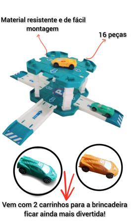 Kit com 2 Pista Garagem De Carrinhos De Corrida - Brinquedo Infantil - UNI-ART Imagem de Kit com 2 Pista Garagem De Carrinhos De Corrida - Brinquedo Infantil