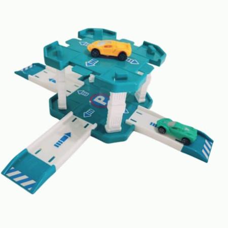 Kit com 2 Pista Garagem De Carrinhos De Corrida - Brinquedo Infantil - UNI-ART Imagem de Kit com 2 Pista Garagem De Carrinhos De Corrida - Brinquedo Infantil