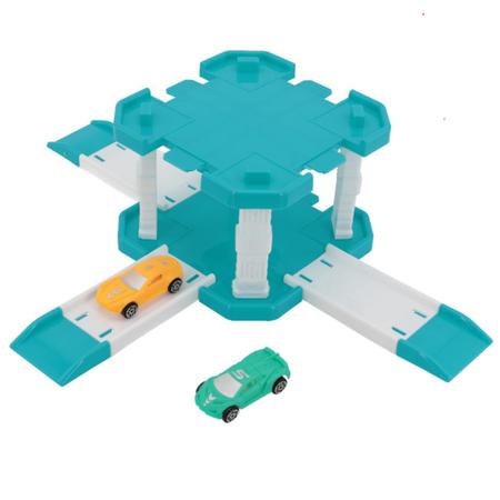 Kit com 2 Pista Garagem De Carrinhos De Corrida - Brinquedo Infantil - UNI-ART Imagem de Kit com 2 Pista Garagem De Carrinhos De Corrida - Brinquedo Infantil