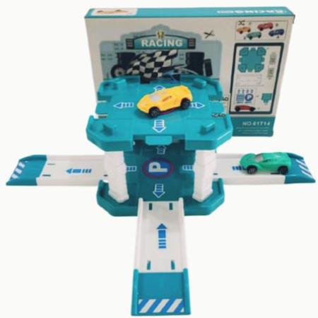 Kit com 2 Pista Garagem De Carrinhos De Corrida - Brinquedo Infantil - UNI-ART Imagem de Kit com 2 Pista Garagem De Carrinhos De Corrida - Brinquedo Infantil