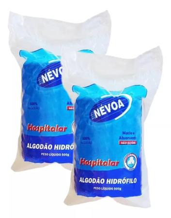 Imagem de Kit Com 2 Rolos Algodão Hidrófilo 500g - Nevoa