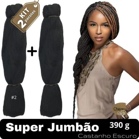 Super Jumbo Cherey Jumbão Para Tranças Box Braid Nagô Dread 60 cm