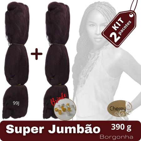 Super Jumbo Cherey Cor Rosa Bebê 390 Gramas Para Tranças Box Braid Nagô  Dread 60 cm Cores Clássicas - Mega Hair - Magazine Luiza