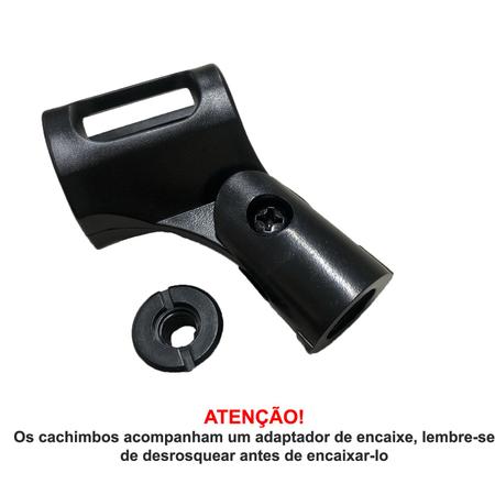 Imagem de Kit com 2 Suportes Pedestal para Microfone IBOX SMMax + 2 Cachimbos