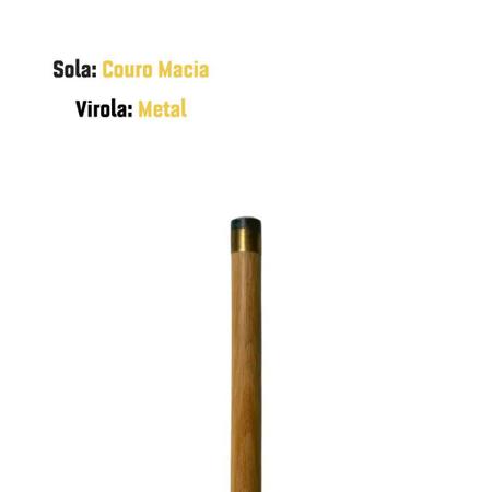 Taco Sinuca Bilhar Profissional Bipartido Virola Metal Cor Virola 10mm