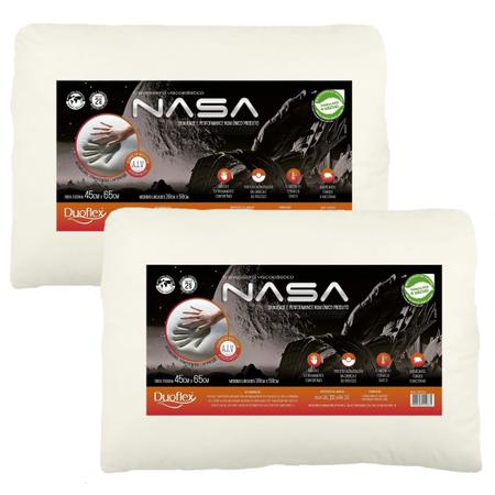 Imagem de Kit Com 2 Travesseiros Nasa-x 10cm Viscoelástico - Duoflex