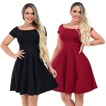 Vestido Evangélico Feminino Midi Godê Rodado Lançamento Pret