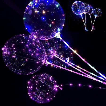 Imagem de Kit Com 20 Balões Infláveis Iluminados LED Brilhantes E Pisca-pisca Decorações E Festas TB1272
