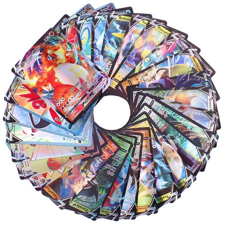 Kit Com 20 Cartas Pokemon Card Gx/Ex/VMAX/VBrilhantes - Takara