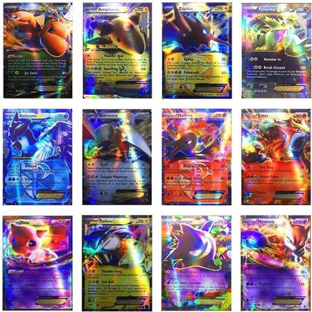 Imagem de Kit Com 20 Cartas Pokemon Card Gx/Ex/VMAX/VBrilhantes 