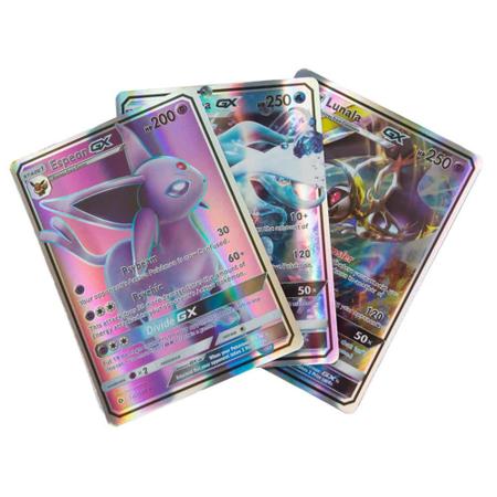 Kit Com 20 Cartas Pokemon Card Gx/Ex/VMAX/VBrilhantes - Takara