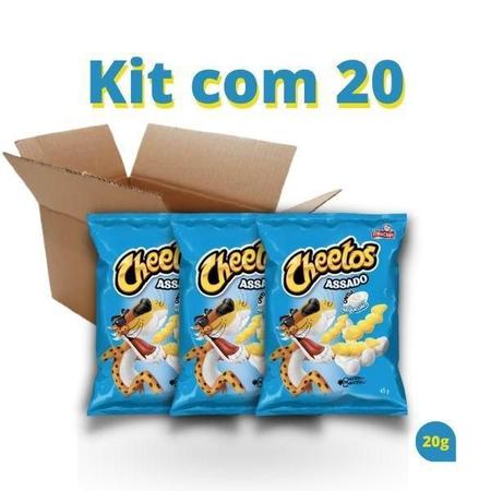 Kit com 20 salgadinhos Cheetos 20g sabor requeijão