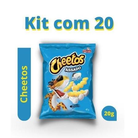 KIT C/ 10 SALGADINHO CHEETOS REQUEIJAO ELMA CHIPS 23G - RYKA EXPRESS