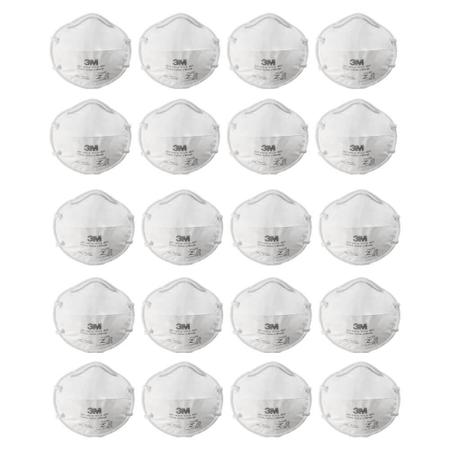 Imagem de Kit com 20 Unidades de Máscara (Respirador) Pff2(S) 3M 8801