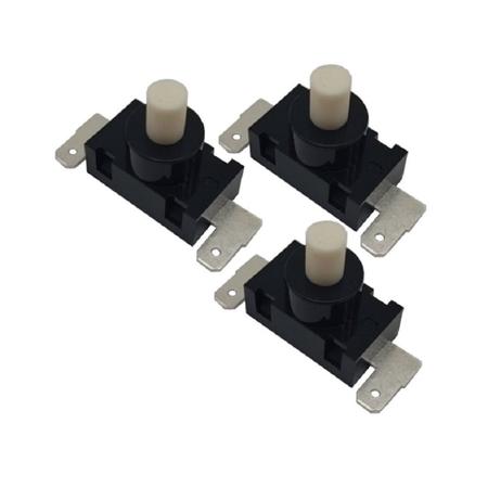 Imagem de Kit com 3 Botão Interruptor Chave Liga Desliga para Aspirador Electrolux Smart ABS02