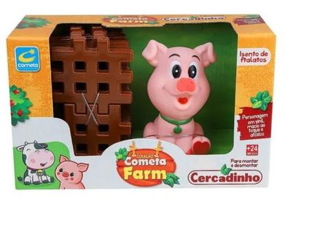 Imagem de Kit Com 3 Brinquedos De Montar Cercadinho Com 3 bichinhos