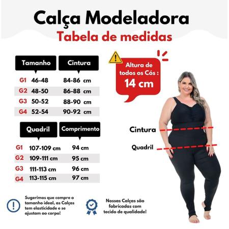 Kit Plus Size Feminino 3 Calças Legging Plus Size PRETO, MARROM