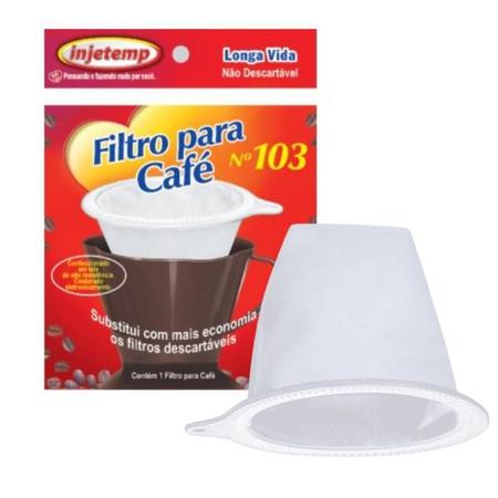 Imagem de Kit Com 3 Coador Filtro De Pano Sintético Para Café 103