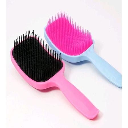 Imagem de Kit com 3 conjuntos de escovas modelo raquete para cabelo almofada resistente