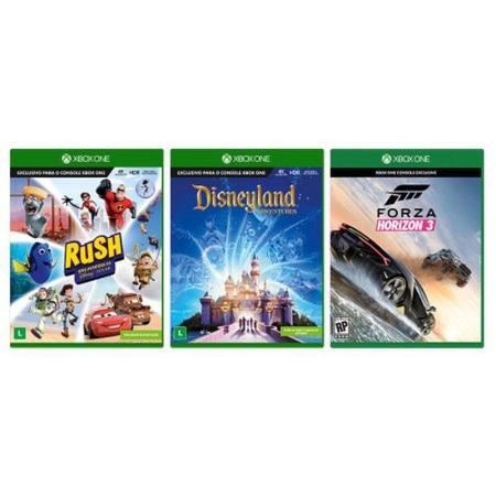 Kit com 3 Jogos Xbox Rush A Disney Pixar Adventure e Disneyland Adventures  e Forza Horizon 3 - Microsoft - Jogos de Corrida e Voo - Magazine Luiza