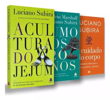 Imagem de KIT com 3 Livros O Cuidado Com O Corpo + A Cultura Do Jejum + Rumo Aos 120 Anos  Luciano Subirá