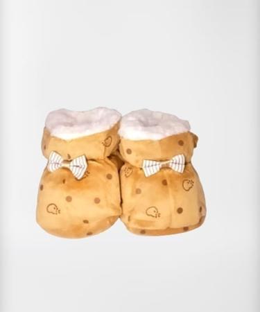 Imagem de Kit com 3 Pantufas de Bebê Infantil Forrada com Lã de Ovelha (Sherpa)