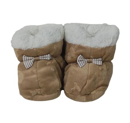 Imagem de Kit com 3 Pantufas de Bebê Infantil Forrada com Lã de Ovelha (Sherpa)