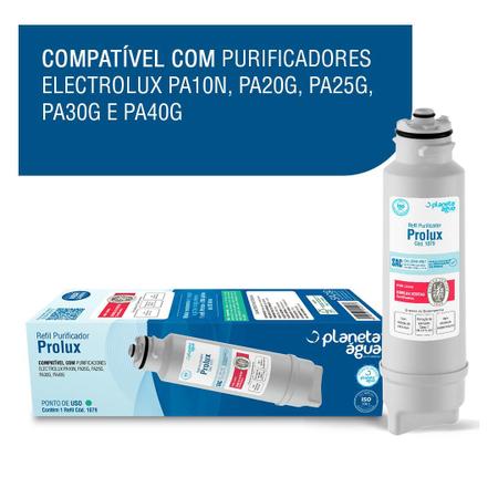 Imagem de Kit com 3 Refil Filtro Planeta Água Prolux para Purificador de Água Electrolux