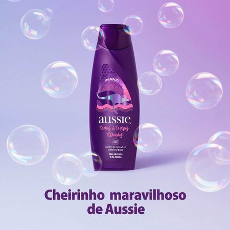 Imagem de Kit com 3 Shampoo Aussie Cachos e Crespos Ativados Limpeza Delicada e Hidratante 360ml