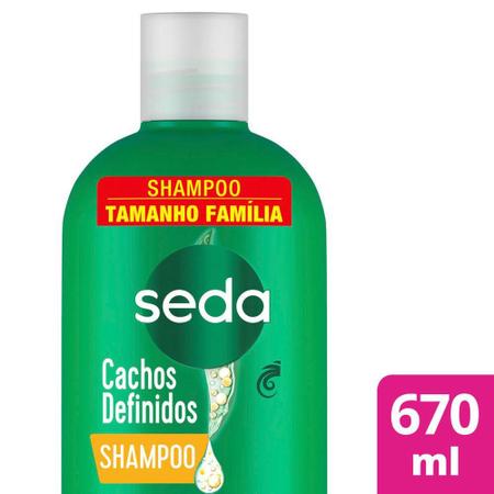 Imagem de Kit com 3 Shampoos Seda Cocriações Cachos Definidos 670ml Tamanho Família